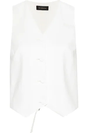 The Andamane Button-up crepe waistcoat