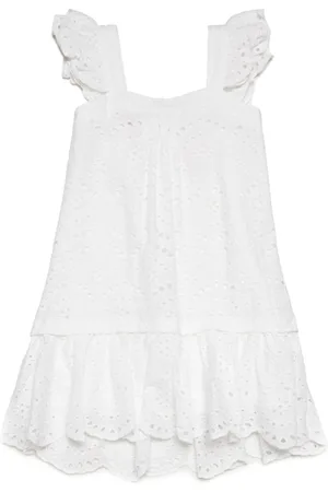 MAX&Co. Kids Floral-lace cotton dress