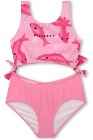 Givenchy Graphic-print cut-out swimsuit