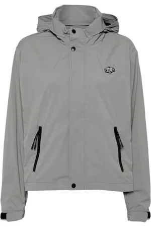 Chocoolate Logo-appliqué hooded windbreaker