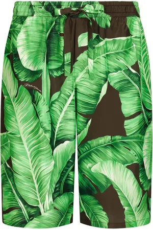 Dolce & Gabbana Banana leaf-print Bermuda shorts