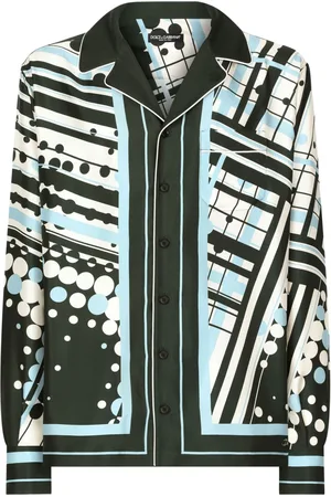 Dolce & Gabbana Geometric-print silk shirt