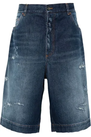 Dolce & Gabbana Logo-plaque denim shorts