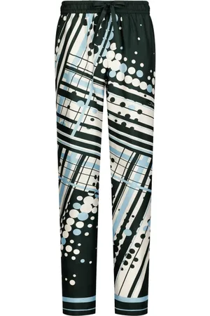 Dolce & Gabbana Abstract-print silk pijama trousers