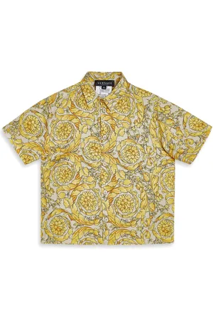 VERSACE Barocco-print silk shirt