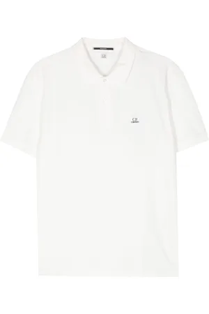 C.P. Company Logo-patch piqué polo shirt