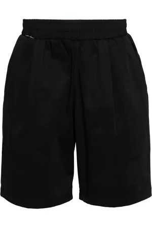 Family First Elasticated-waist poplin shorts