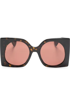 Gucci Tortoiseshell-effect square-frame sunglasses