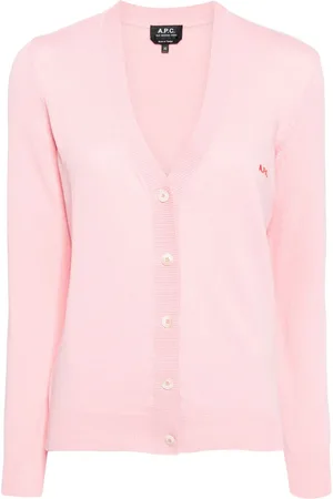A.P.C. Logo-embroidered cotton cardigan