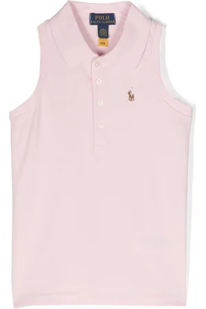 Ralph Lauren Polo Poly-embroidered sleeveless polo shirt