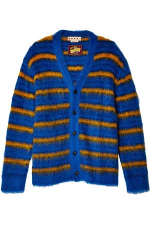 Marni Mohair-blend striped cardigan