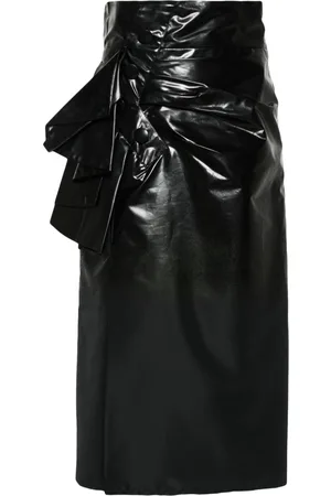 Maison Margiela Coated midi skirt