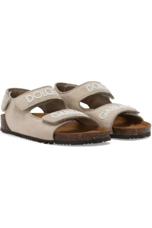 Dolce & Gabbana Logo-embroidered touch-strap sandals
