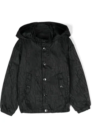 Emporio Armani Logo-jacquard hooded jacket