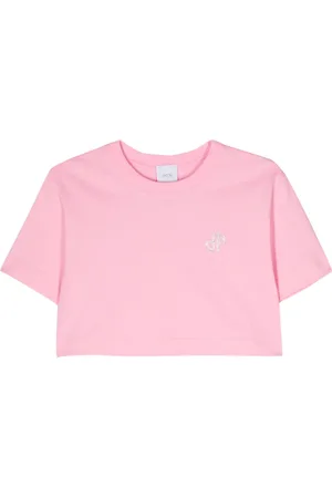 Patou Logo-embellished cropped T-shirt
