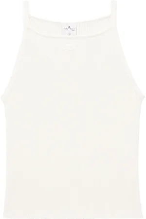 Courrèges Ribbed-knit tank top