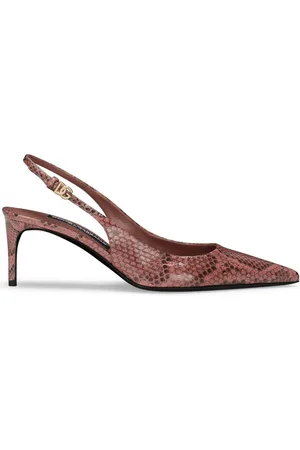 Dolce & Gabbana Snakeskin-effect slingback pumps