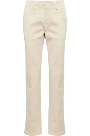 Incotex Mid-rise stretch-cotton straight-leg trousers