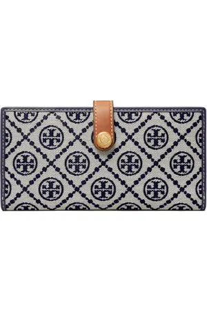 Tory Burch T Monogram zip slim wallet