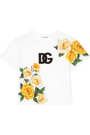 Dolce & Gabbana Rose-print cotton T-shirt