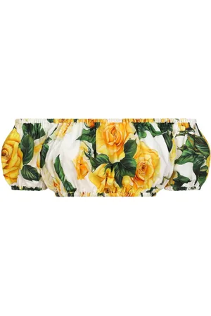 Dolce & Gabbana Floral-print cropped top