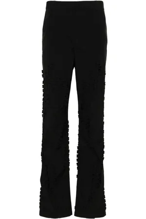 HELIOT EMIL Morphogens mid-rise straight-leg trousers
