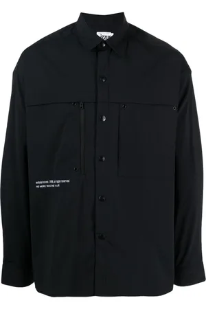 Izzue Slogan-embroidered shirt