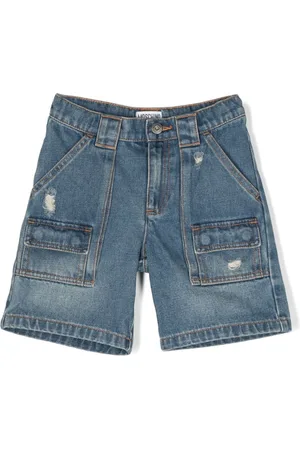 Moschino Denim distressed shorts