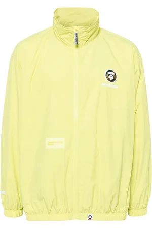 A Bathing Ape Logo-appliqué zip-up jacket