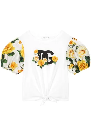 Dolce & Gabbana Rose-print cotton T-shirt