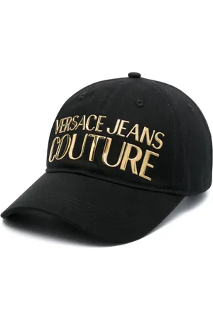VERSACE Logo-lettering cotton cap
