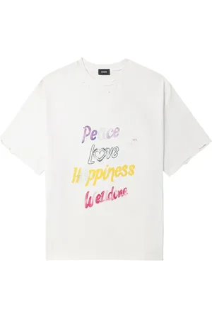 We11 Done Peace logo-print T-shirt