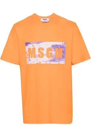 Msgm Logo-print cotton T-shirt