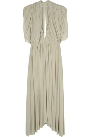 Serafini Draped-detail dress