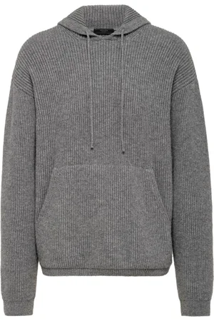 Prada Ribbed-knit cashmere hoodie