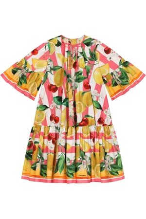 Dolce & Gabbana Italian Holiday bell-sleeve dress