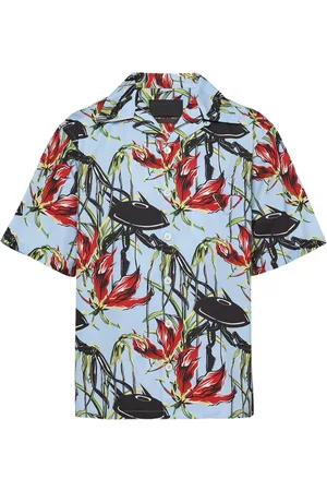 Prada UFO-print cotton shirt