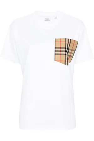 Burberry Vintage Check-pocket cotton T-shirt
