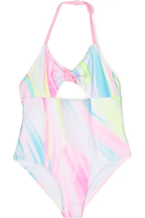 Billieblush Abstract-print swimsuit