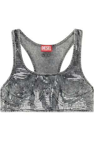 Diesel De-Toppy-S denim crop top