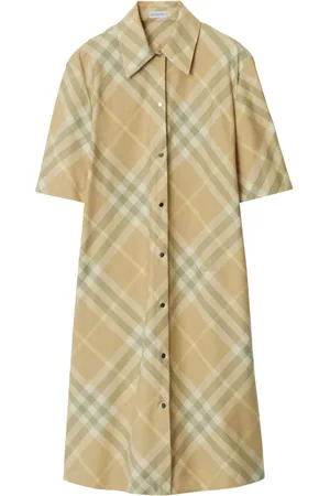 Burberry Vintage-check cotton shirt dress