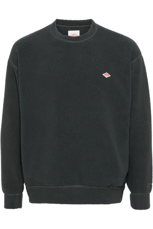 DANTON Logo-appliqué fleece sweatshirt