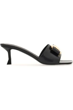Salvatore Ferragamo 55mm bow-detailing leather mules