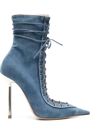 LE SILLA Colette 120mm denim ankle boots