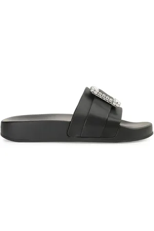 Sergio Rossi Sr Jelly crystal-embellished slides