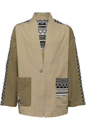 FIVE CM Panelled cotton jacket