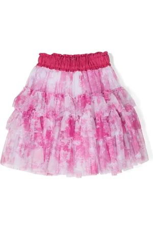 MONNALISA Floral-print tutu skirt