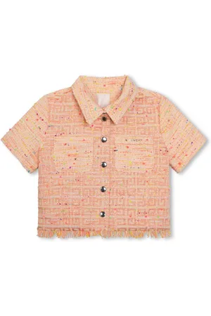 Givenchy 4G-motif short-sleeve tweed shirt