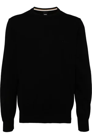 HUGO BOSS Crew-neck cotton jumper
