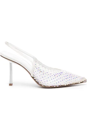 LE SILLA Gilda 80mm crystal-embellished pumps